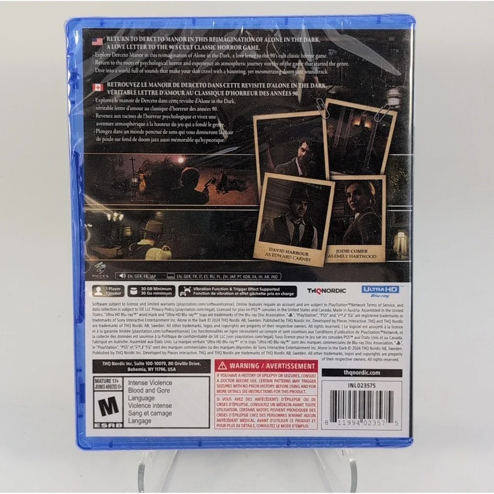 Alone in the Dark - Sony PlayStation 5 PS5 - Brand New and Sealed